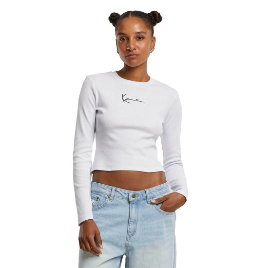 Karl Kani Γυναικεία μακρυμάνικη μπλούζα Small Signature Short Rib Longsleeve